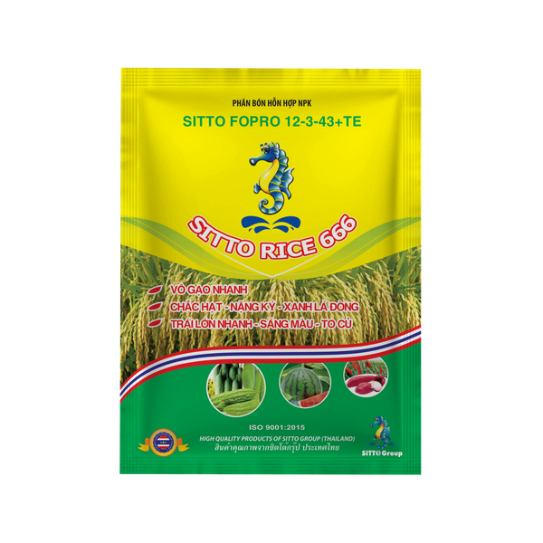 Sitto SITTO FOPRO 12-3-43+TE (SITTO RICE 666) (Gói 50g) – Sitto Việt Nam