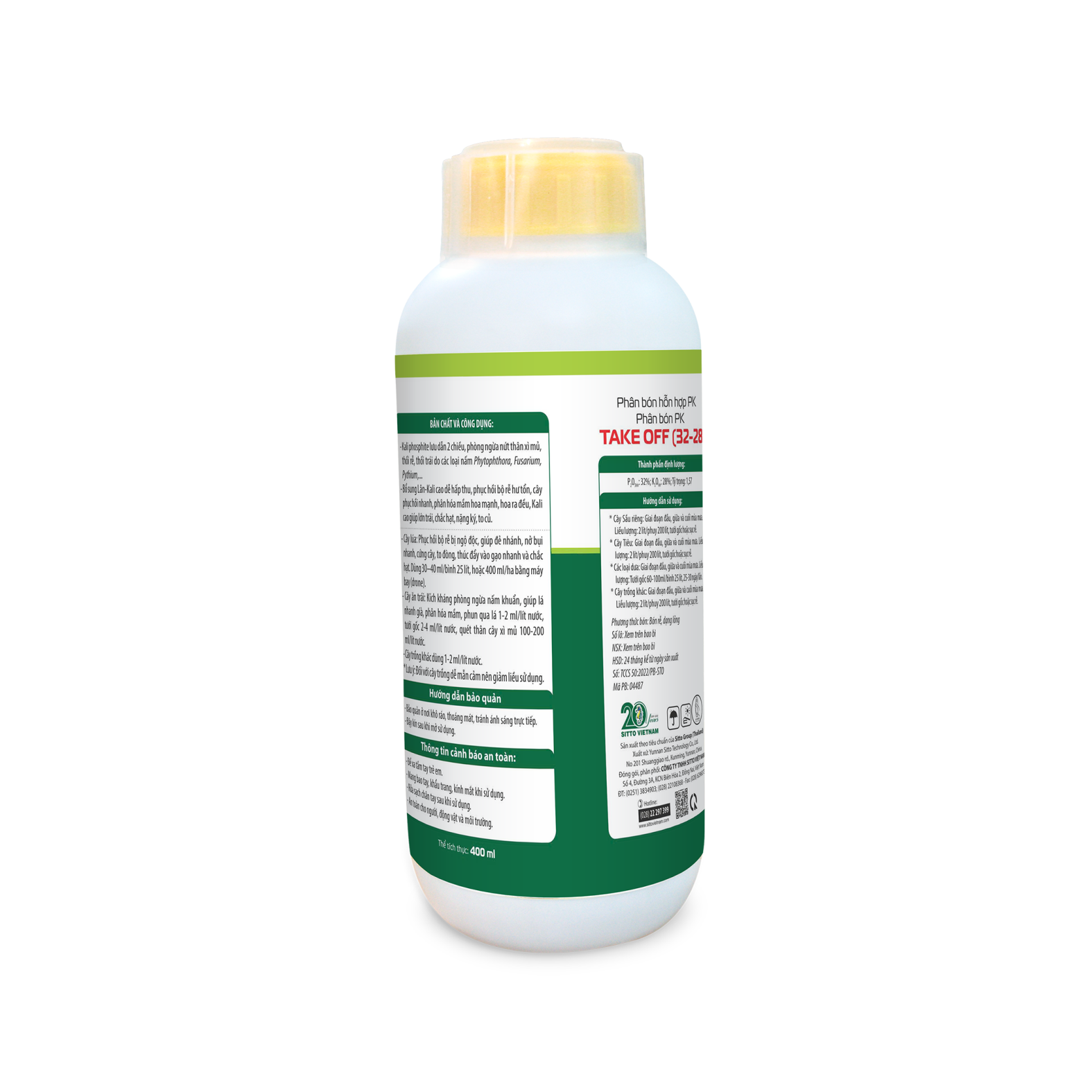  Phân bón lá Sitto PHOS PK930 (Chai 400ml) 