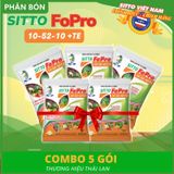  Phân bón lá Sitto FOPRO 10-52-10+TE (gói 100g) 