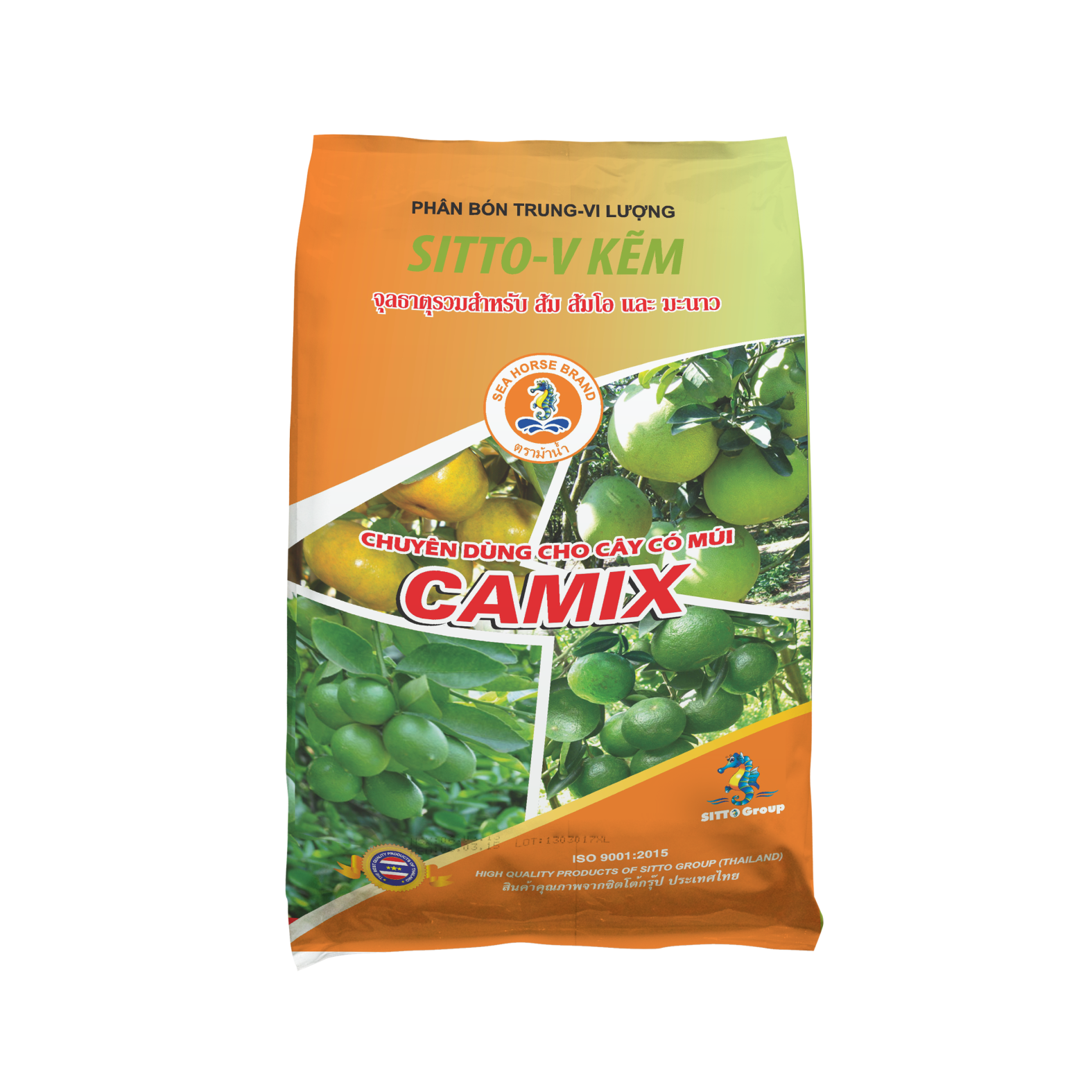  Phân bón lá SITTO-V KẼM (CAMIX CÂY CÓ MÚI) (Gói 5kg) 