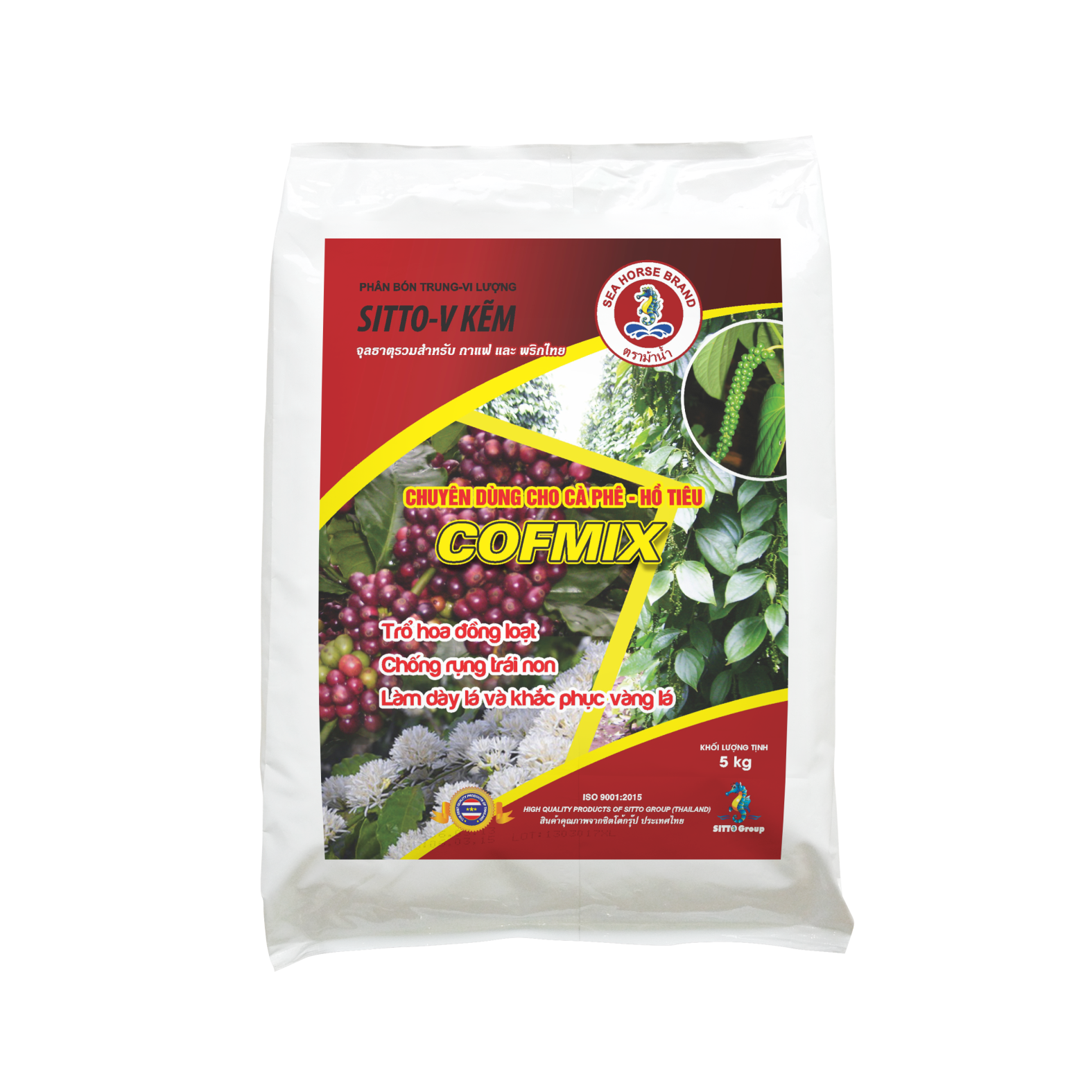  Phân bón lá SITTO-V COFMIX CÀ PHÊ-HỒ TIÊU (Gói 5kg) 