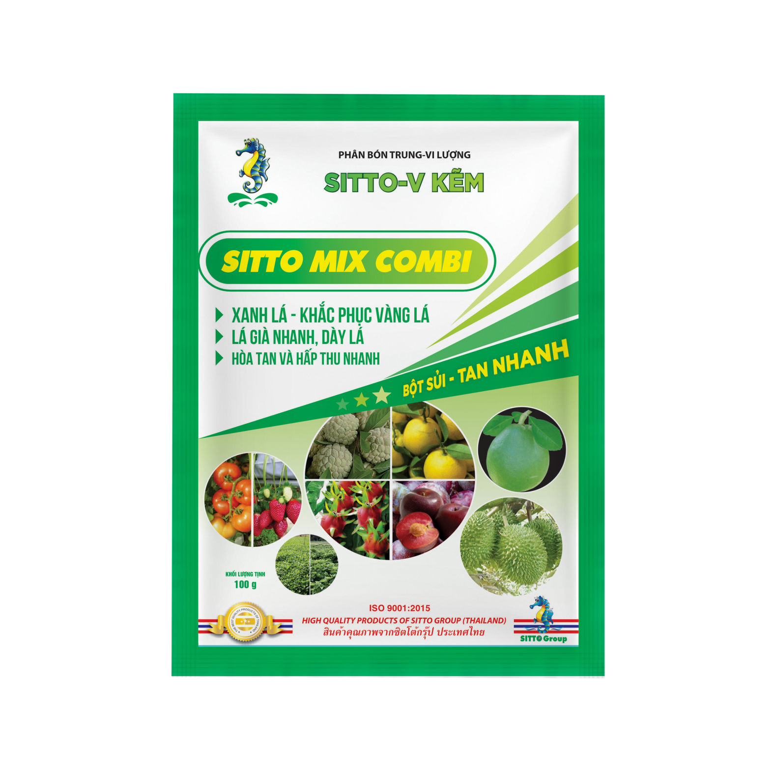  Phân bón lá SITTO– V KẼM (SITTO MIX COMBI) (Gói 100g) 