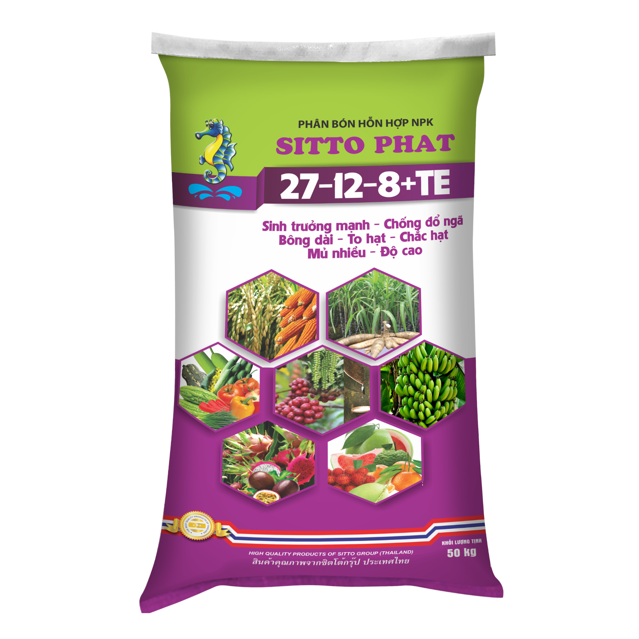  SITTO PHAT 27-12-8+TE (Bao 50kg) 