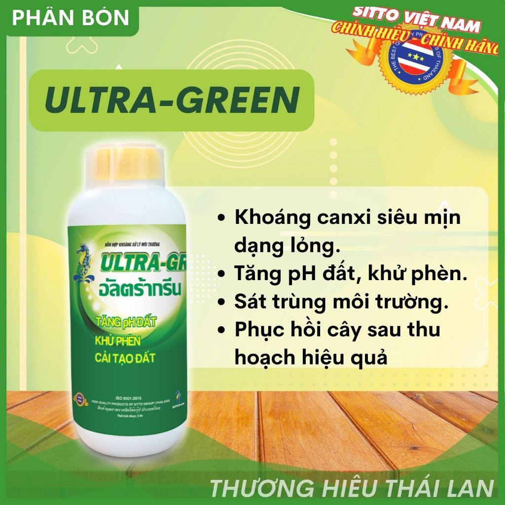  Phân bón lá SITTO ULTRAGREEN chai 1L 