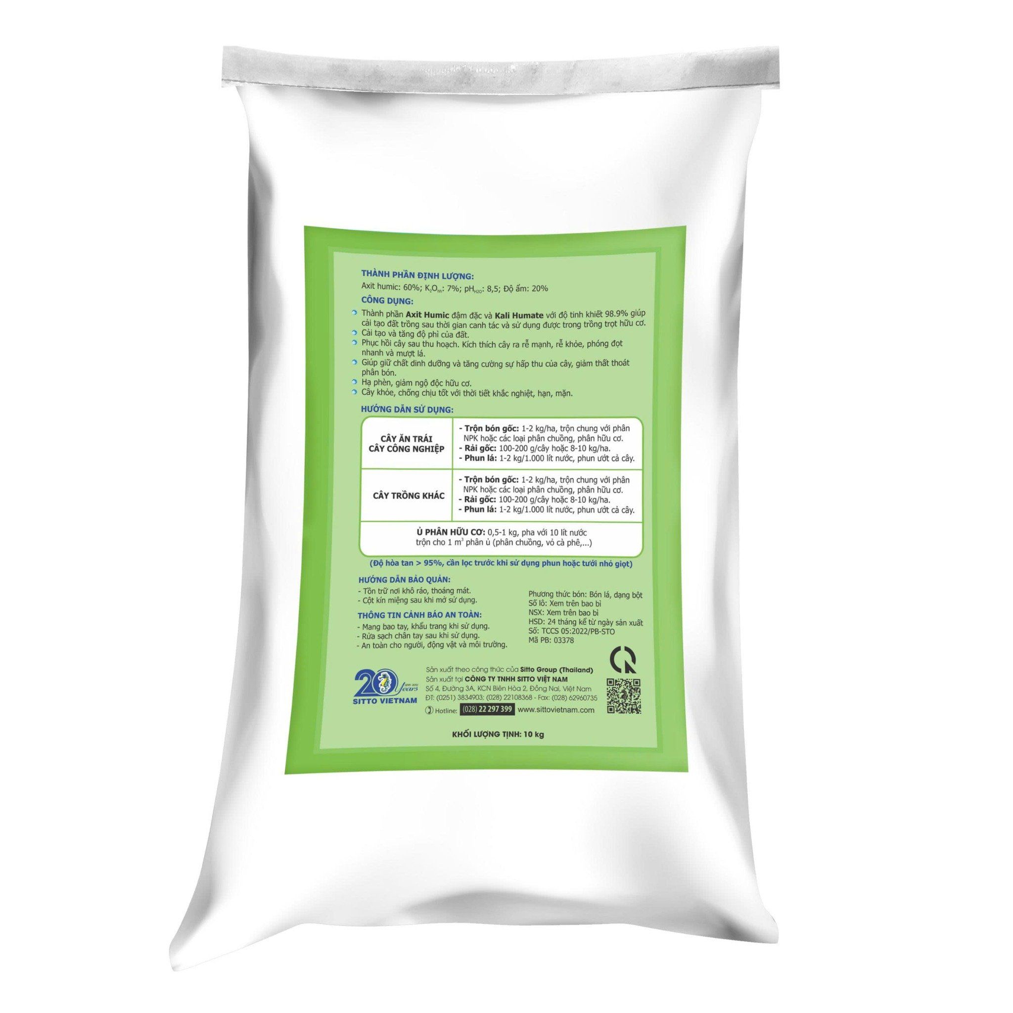  SITTO HUMIC TOTAL 10kg 