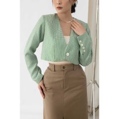 GOÛT DE JUN - Áo nữ croptop tay dài - Tifa top