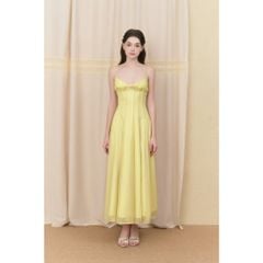 Đầm Nữ CASHY DRESS 2 Dây Chiết Eo Tôn Dáng GOUT DE JUN