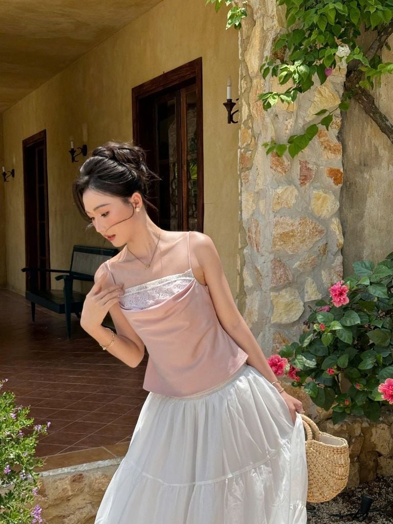 Áo Nữ KIANS Hai Dây Phối Ren Sexy GOÛT DE JUN