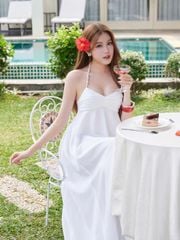 Đầm Nữ HIYOR Maxi Đi Biển Mùa Hè Hở Lưng GOÛT DE JUN