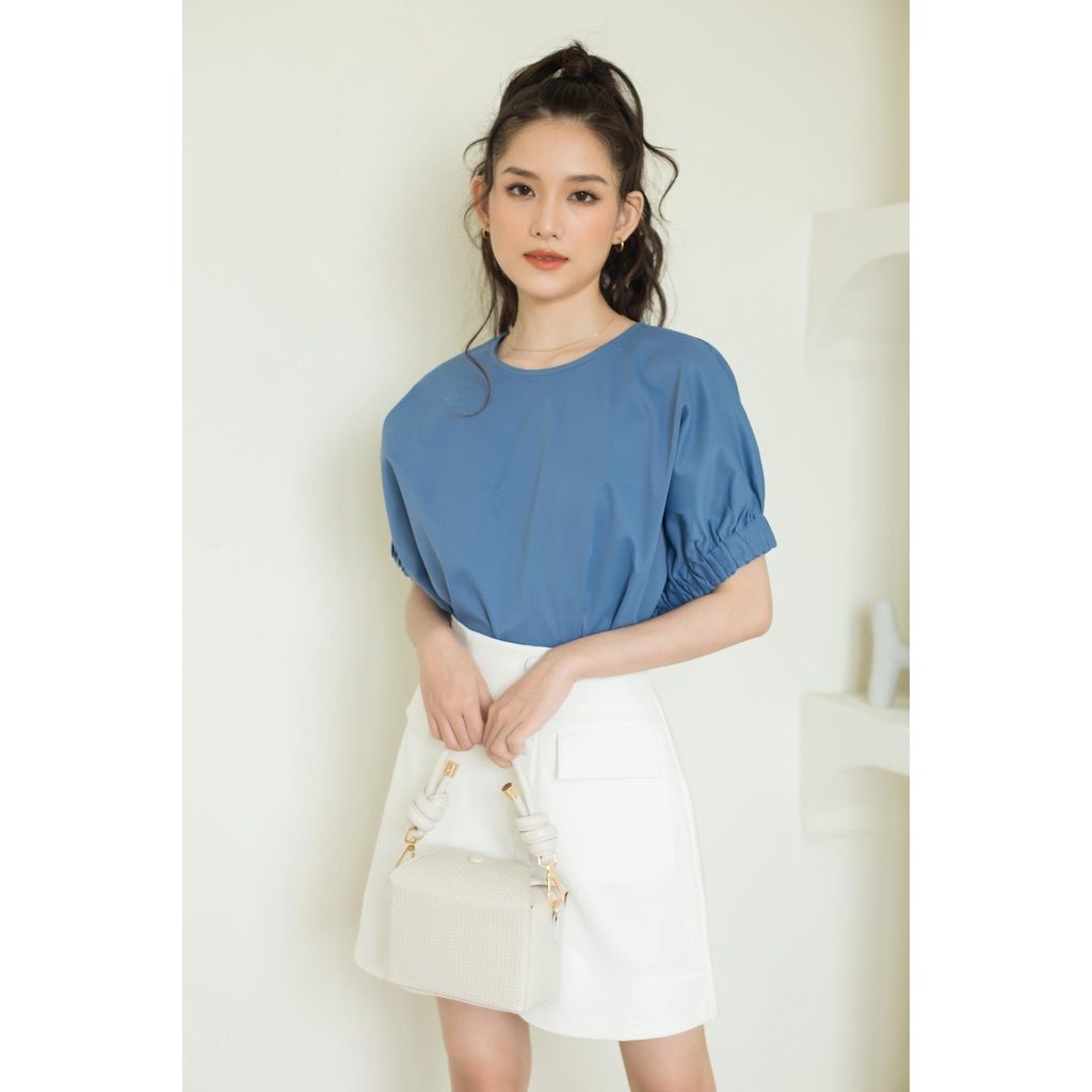 GOÛT DE JUN - Áo tay kiểu bo thun - Jega top