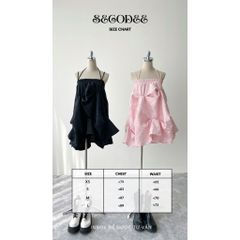 Áo ống form xoè xếp tầng cao cấp, Áo ống denim có kèm áo lót bra | SENSI TOP | Secodee