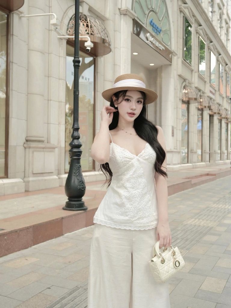 Quần Nữ SRIKON Ống Rộng Basic Nữ Tính GOÛT DE JUN