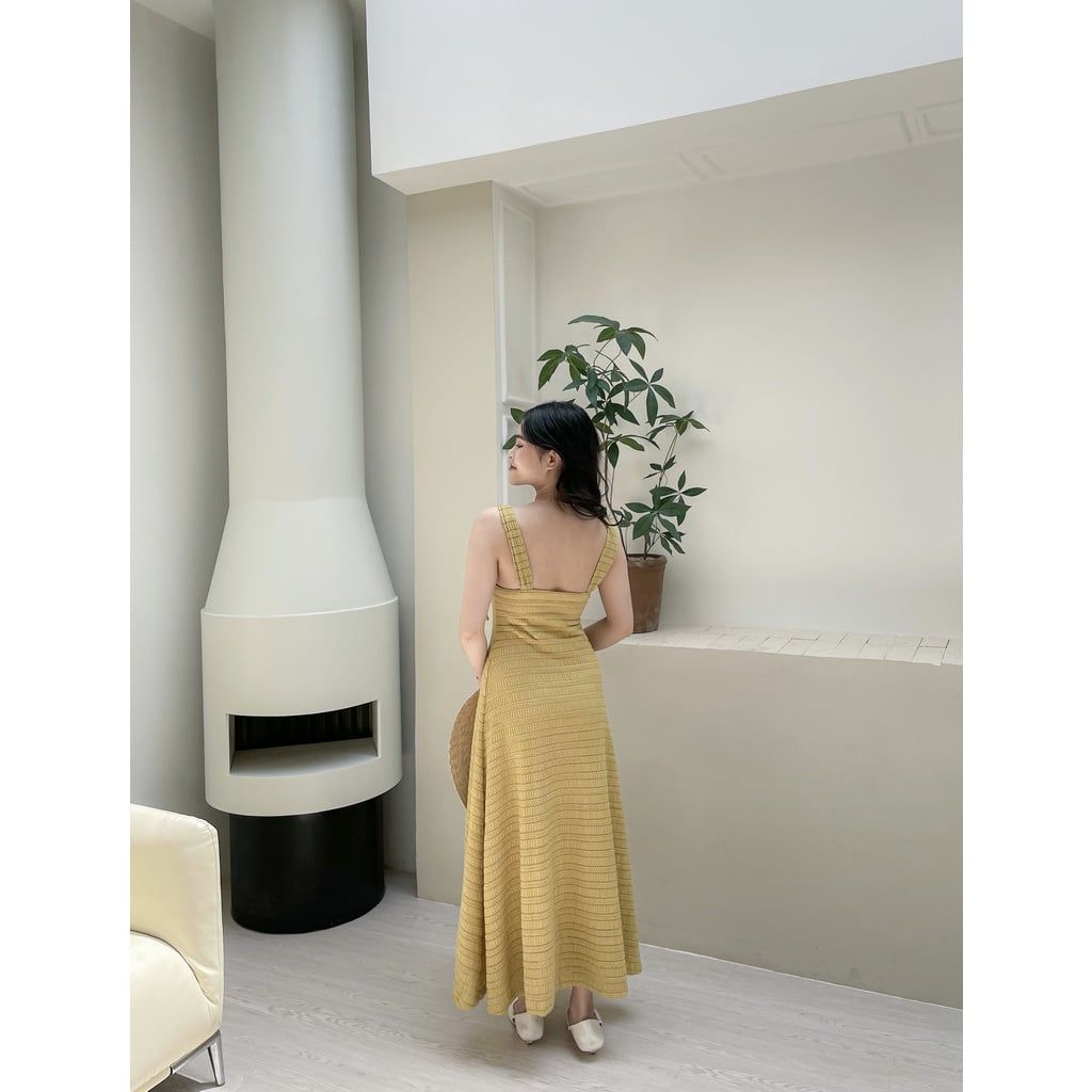 GOÛT DE JUN - Đầm Nữ Hai Dây Dài Form Xòe Tôn Dáng -  DAISY DRESS
