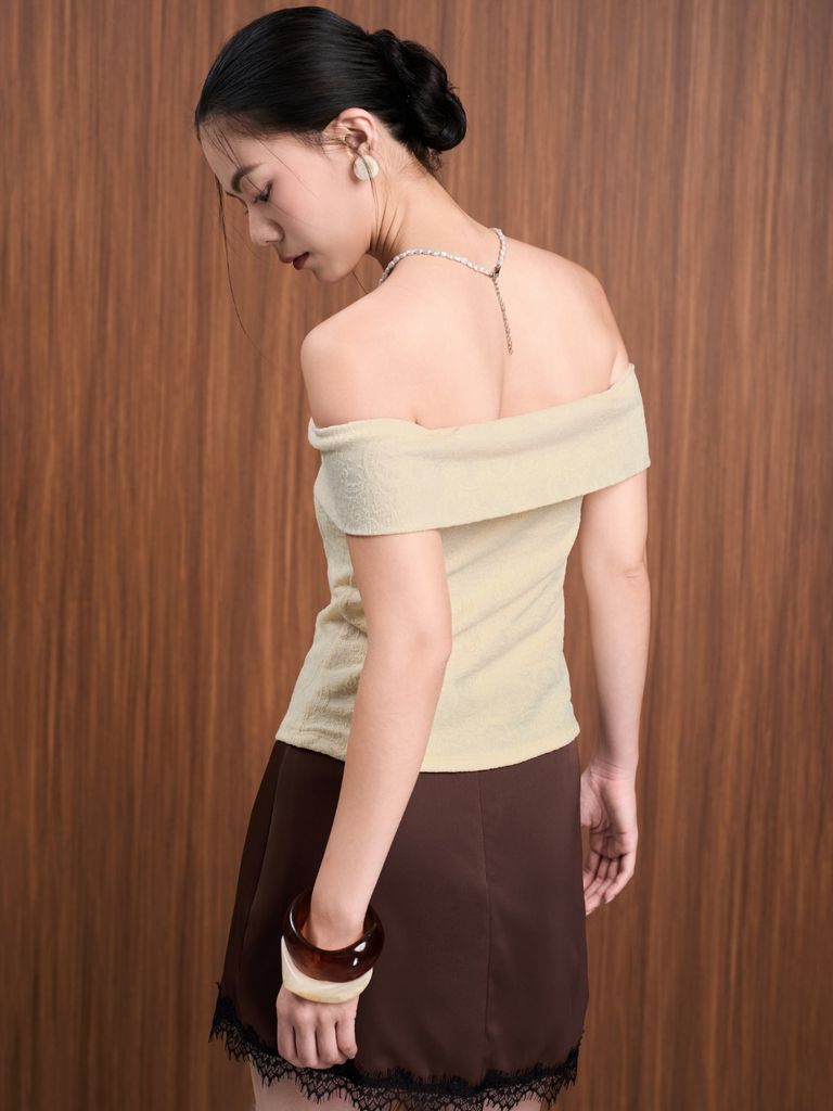 Chân Váy Nữ XIETY Chữ A Basic Phối Ren Nữ Tính GOÛT DE JUN