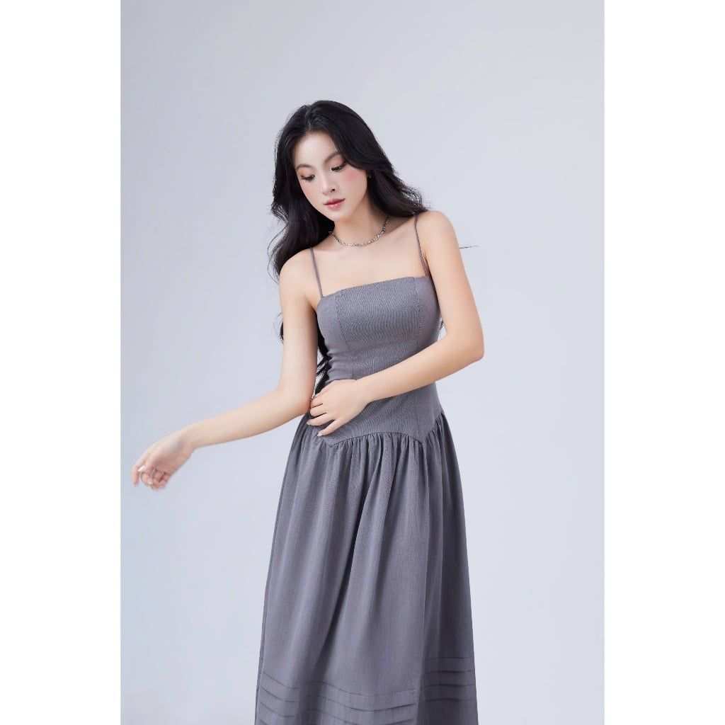 Đầm Nữ Thiết Kế Hai Dây Dự Tiệc Dáng Xòe Sang Trọng - THONY DRESS - GOÛT DE JUN