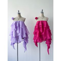 Áo Kiểu Trễ Vai Tầng Bèo Nhẹ Nhàng - Golie Top - GOÛT DE JUN