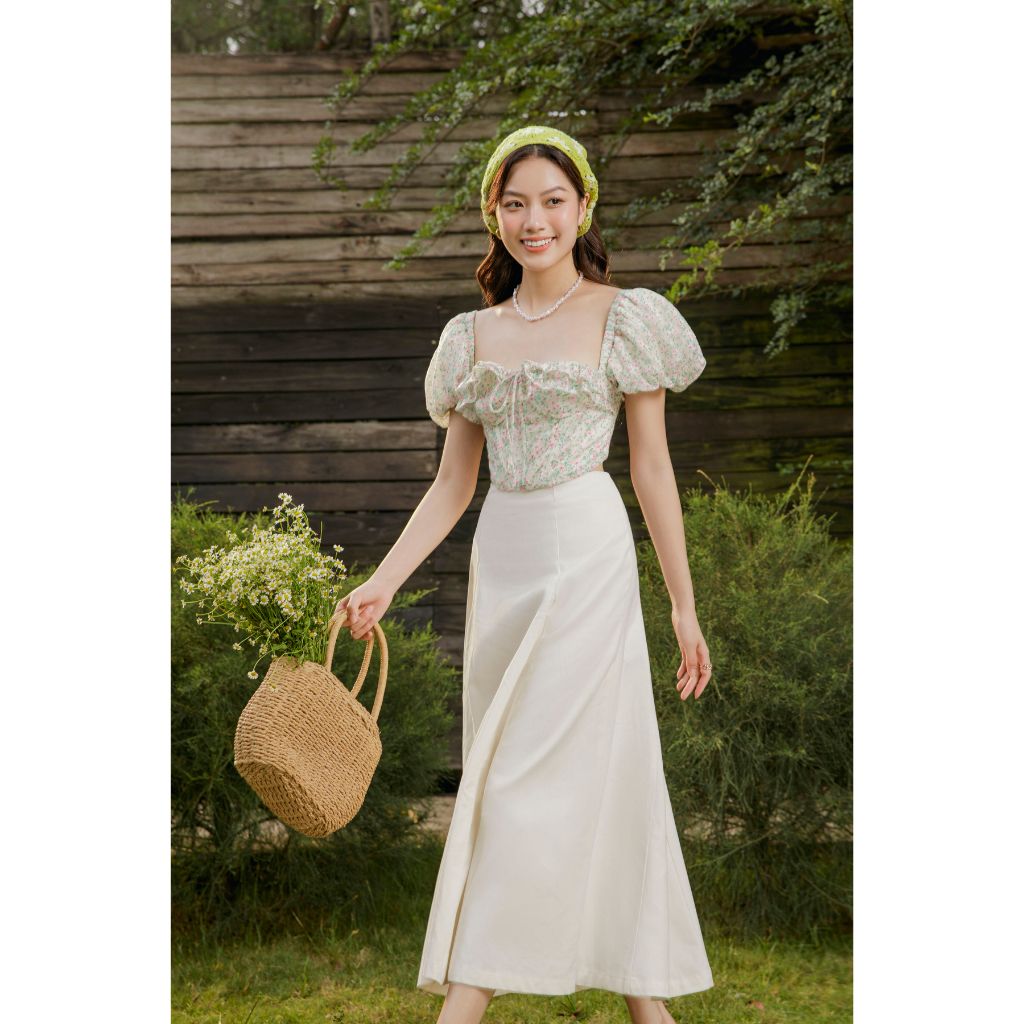 Chân Váy Nữ Kaki Dáng Dài Basic TENNA SKIRT - GOÛT DE JUN