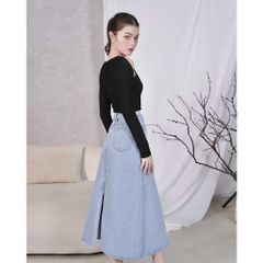 Áo kiểu croptop tay dài - DEMI TOP - GOÛT DE JUN