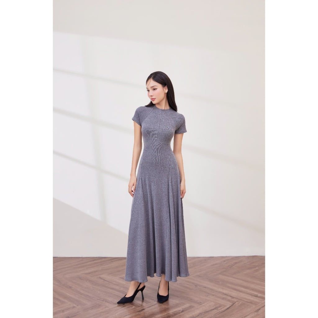 Đầm Nữ Thời Trang Ôm Body Basic Dáng Xoè Dài  - NOKKI DRESS - GOÛT DE JUN