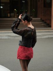 Chân Váy Nữ MEGUR SKIRT Phối Lông Lấp Lánh Mùa Lễ Hội GOUT DE JUN