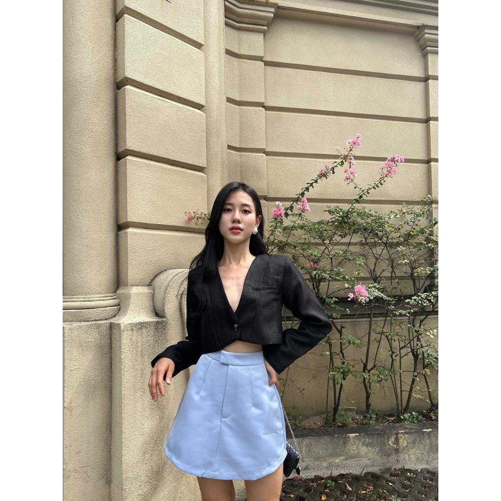 GOÛT DE JUN - Áo nữ croptop tay dài - Tifa top
