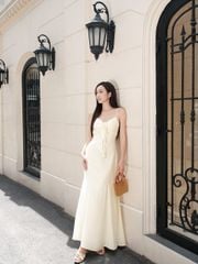 GOUT DE JUN Đầm Dài Hai Dây Dáng Đuôi Cá BANIZ DRESS Váy Cúp Ngực Phối Hoa Tôn Dáng FGDA2606140