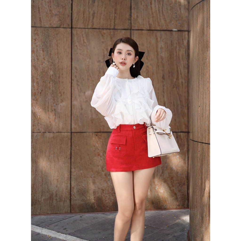 Chân Váy Nữ Thiết Kế Túi Hộp Basic  - JONA SKIRT - GOÛT DE JUN