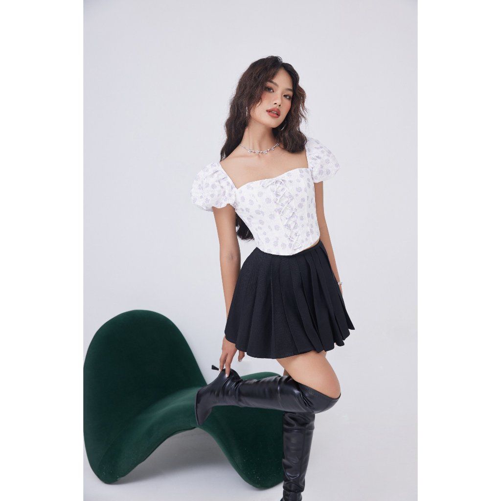 Chân Váy Nữ Thiết Kế Xếp Li Sành Điều - PANTA SKIRT - GOÛT DE JUN