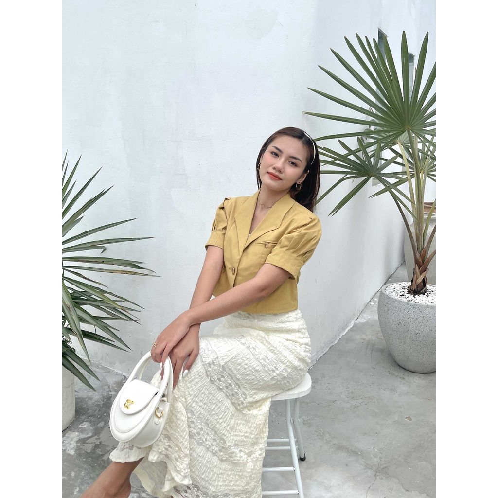 GOÛT DE JUN - Áo vest croptop 2 lớp - Amber Top