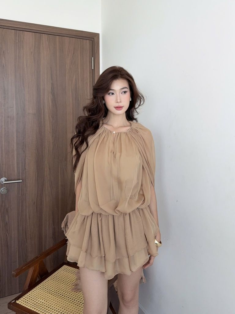 Đần Nữ TRIXSYN Dáng Ngắn Xòe Nữ Tính GOÛT DE JUN
