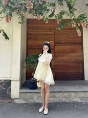 Đầm Nữ SIDOR DRESS Tay Chuông Form Xòe Chất Tơ Mềm Tiểu Thư GOUT DE JUN