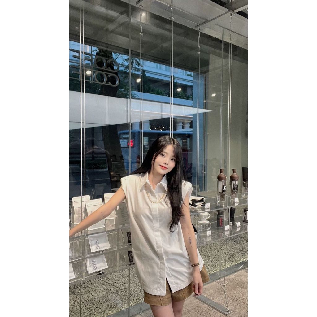 GOÛT DE JUN - Áo sơ mi nữ sát nách - Eri Shirt