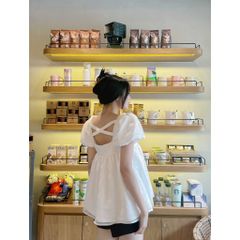GOÛT DE JUN - Áo thiết kế babydoll tay phồng 2 lớp - KYVA TOP
