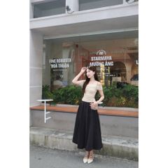 Chân Váy Nữ Dáng Dài Xếp Li Basic - MAZY SKIRT - GOÛT DE JUN