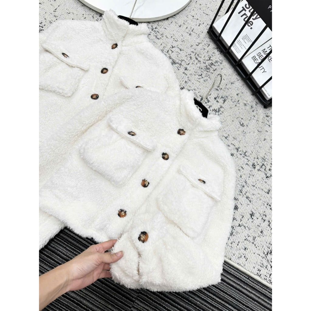 Áo Khoác Nữ Phối Lông Mùa Đông Hàn Quốc - ELEN JACKET - GOÛT DE JUN