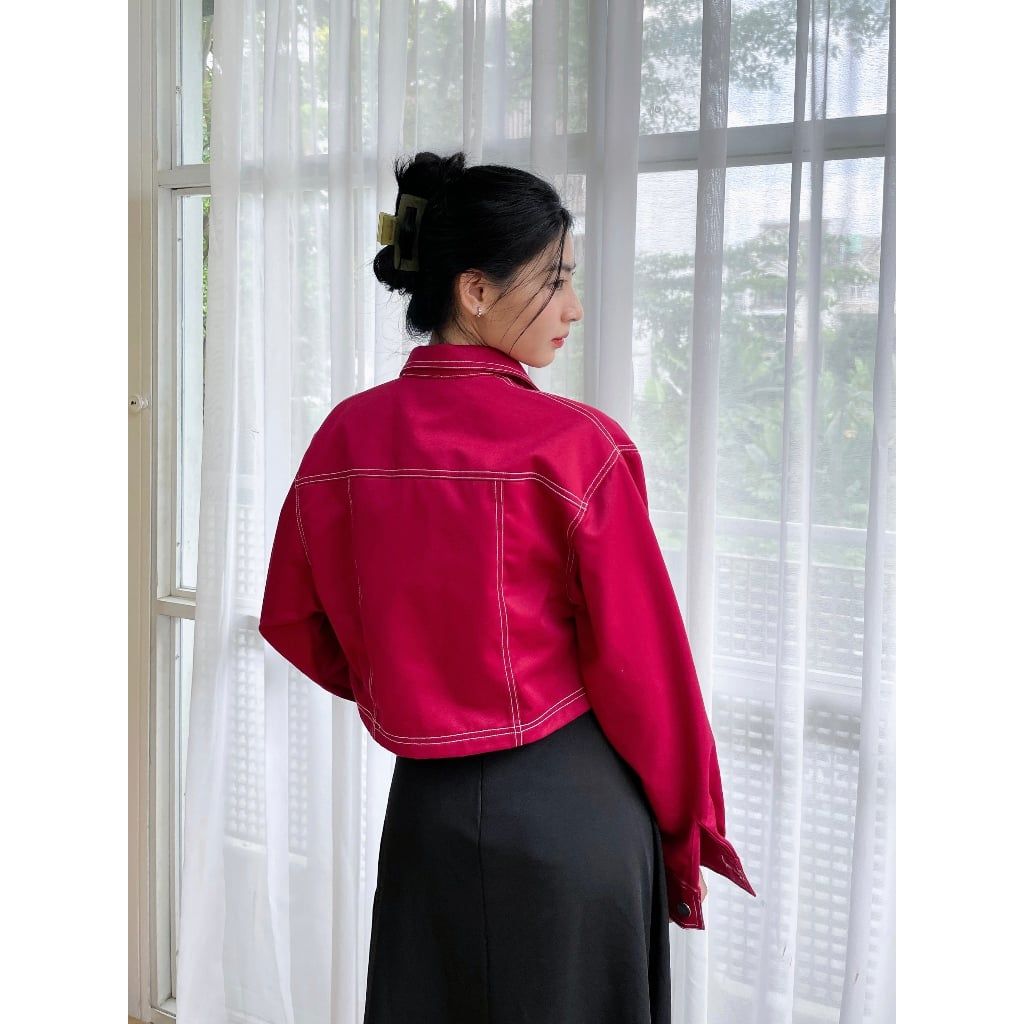 Áo Khoác Nữ Kaki Túi Hộp HAESOO JACKET - GOÛT DE JUN