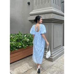 Đầm nữ tay bồng hoạ tiết nổi  ADORA DRESS - GOÛT DE JUN