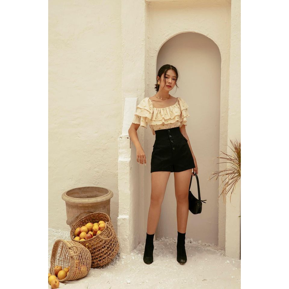 [Mã LT50 giảm 50k đơn 250k] Goût De Jun Quần Shorts Cạp Cao Rakkon Shorts