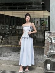 Đầm Nữ Cúp Ngực Phối Bèo Ren Corset Cá Tính Quyễn Rũ - REAM DRESS - GOÛT DE JUN