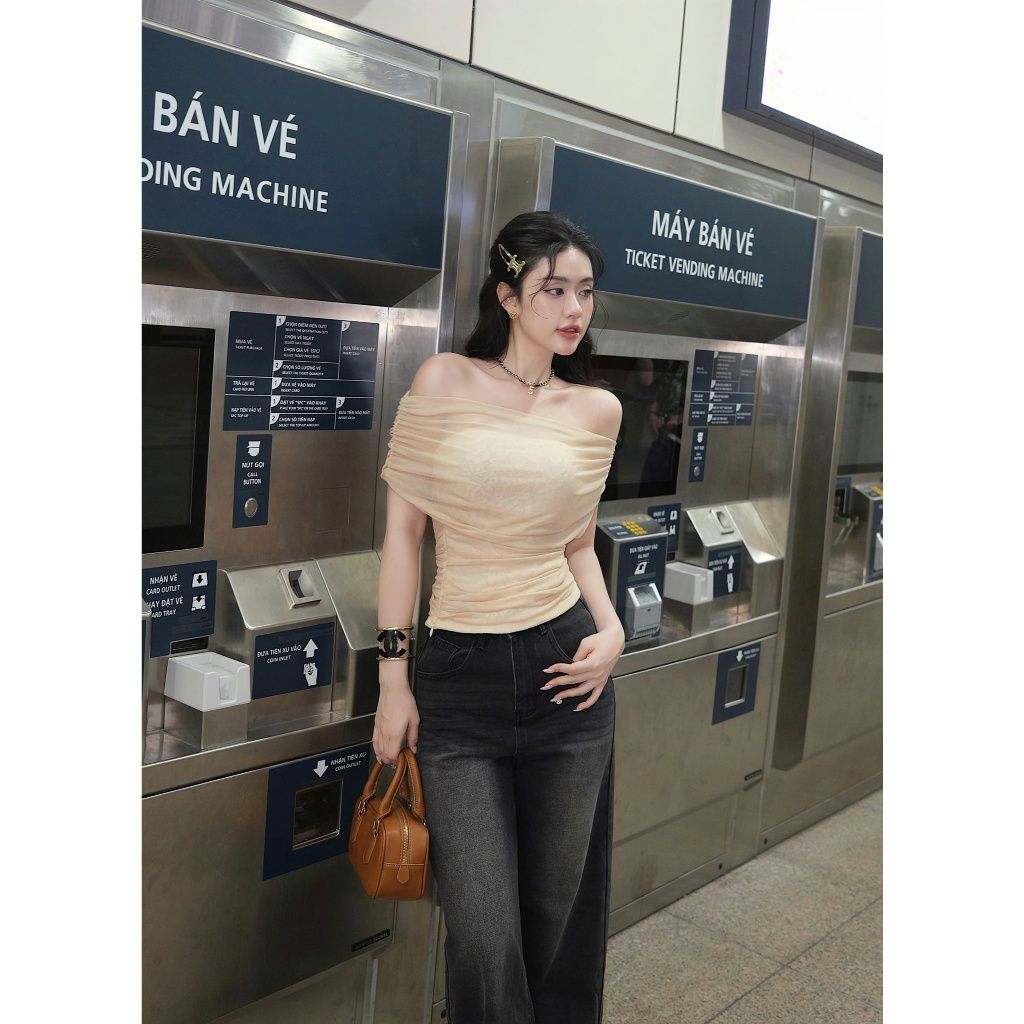 Quần Jeans Nữ Basic Ống Rộng Dễ Phối Đồ - FARAH PANTS - GOÛT DE JUN