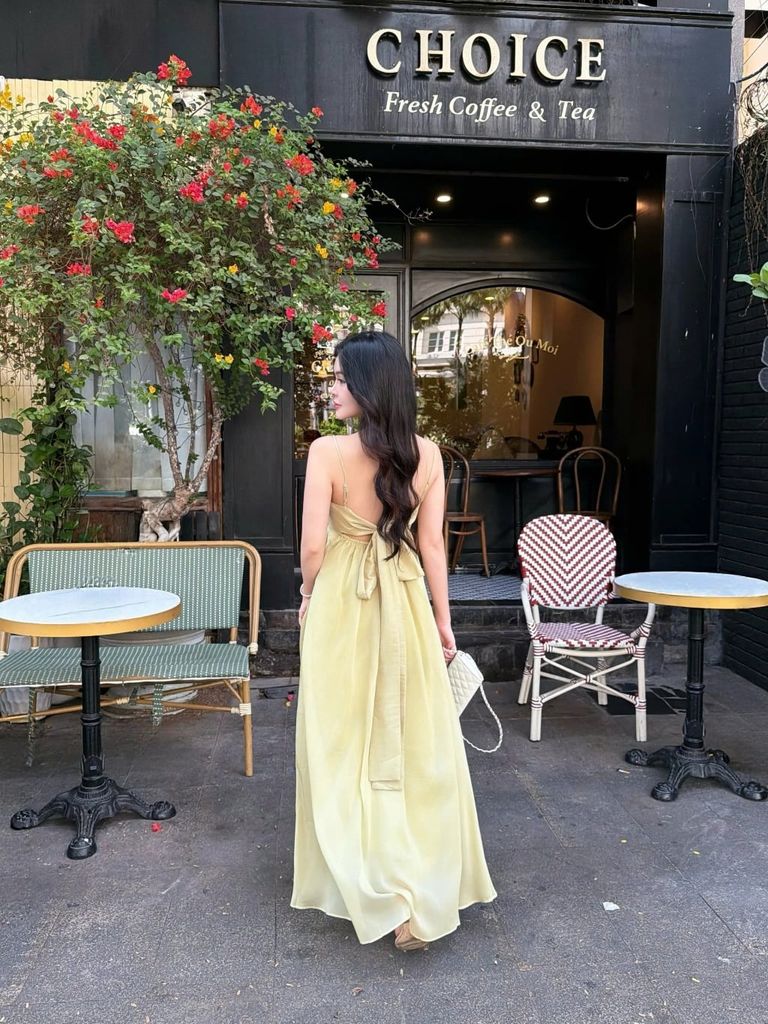 Đầm Nữ BORRIN DRESS Form Maxi Xòe Chất Tơ Mềm Đính Ngọc Trai Đi Biển, Dạo Phố GOUT DE JUN