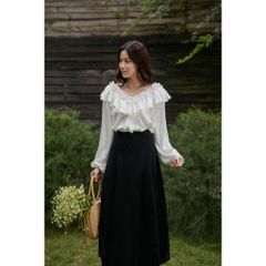 Chân Váy Nữ Kaki Dáng Dài Basic TENNA SKIRT - GOÛT DE JUN