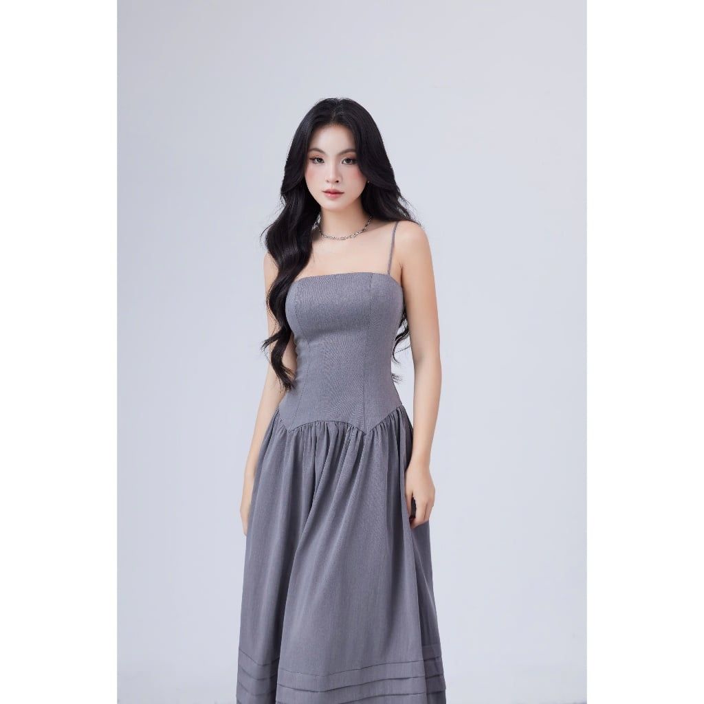 Đầm Nữ Thiết Kế Hai Dây Dự Tiệc Dáng Xòe Sang Trọng - THONY DRESS - GOÛT DE JUN
