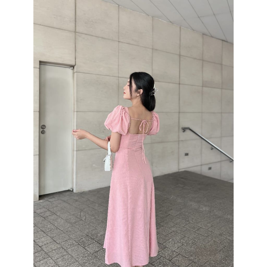 Đầm Nữ Tay Phồng Dáng Dài Thanh Lịch Amore Dress - GOÛT DE JUN