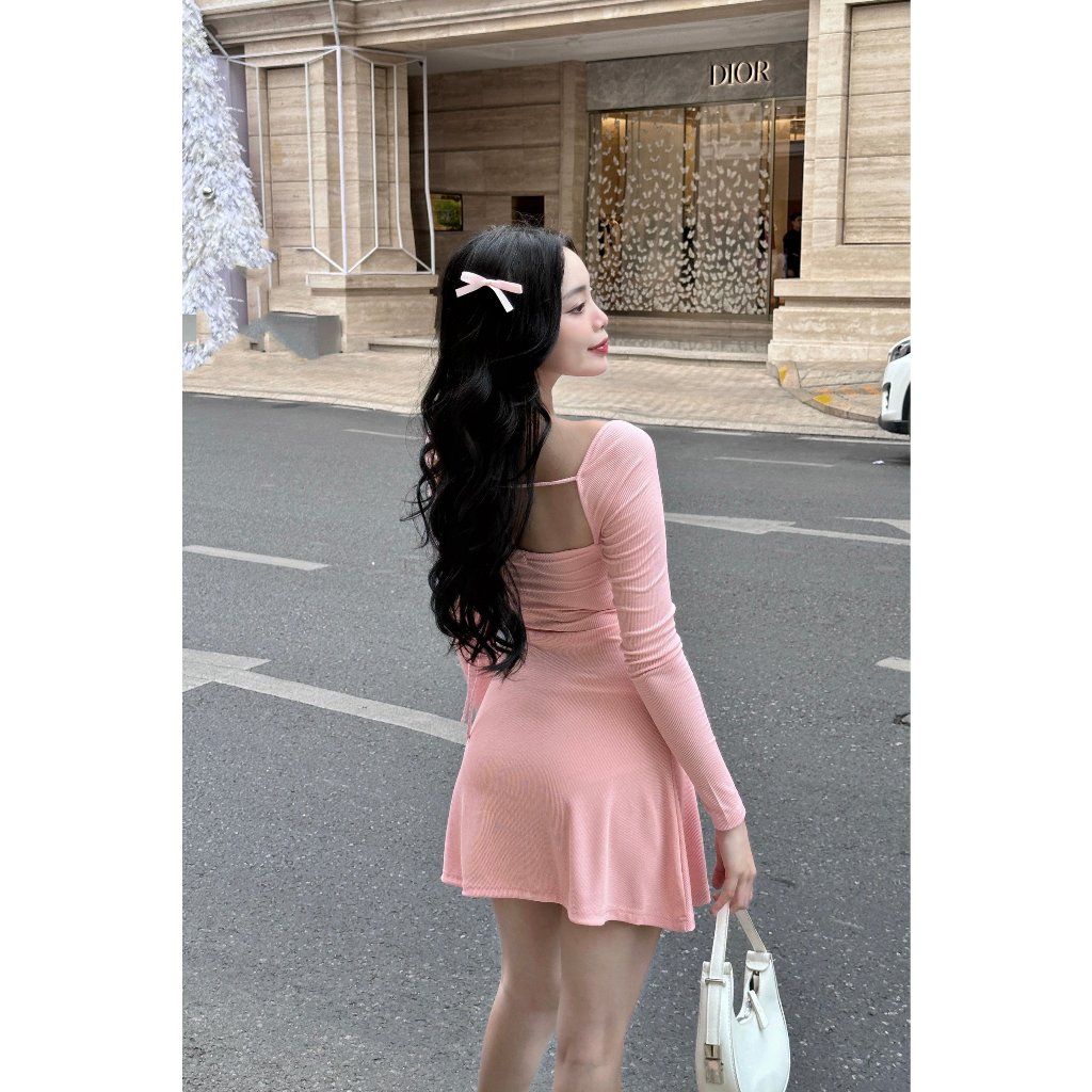 Đầm Body Nữ Tay Dài Cổ Vuông Tôn Dáng Năng Động - GONA DRESS - GOÛT DE JUN