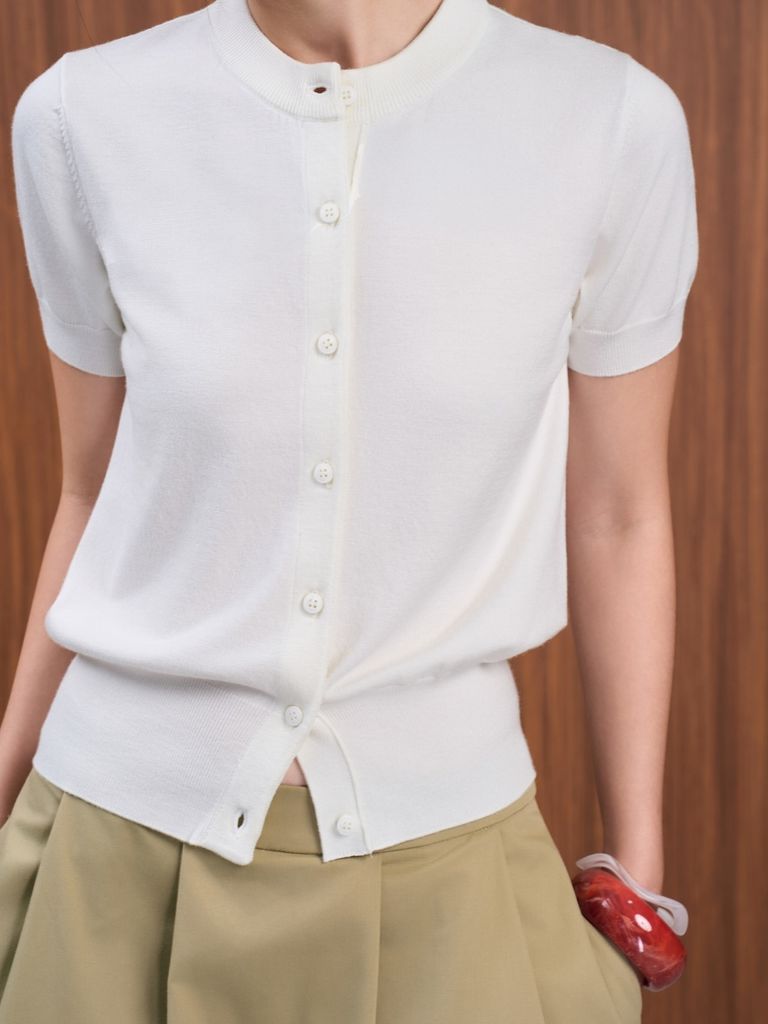 Áo Nữ WESIFF Dệt Kim Basic Thanh Lịch Nữ Tính GOÛT DE JUN