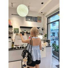 Áo Nữ Cổ Yếm Hở Lưng Năng Động Cá Tính - LARSON TOP - GOÛT DE JUN
