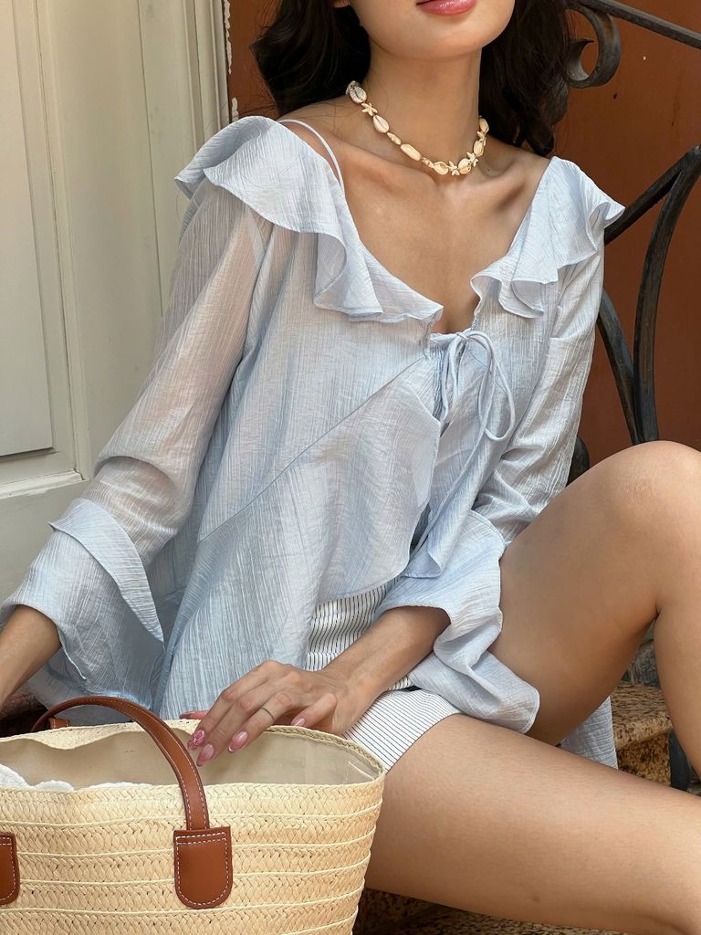 Quần Trơn Kẻ Sọc Đơn Giản Mùa Hè Năng Động Dành Cho Nữ - ZINNI SHORT - GOÛT DE JUN