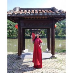 Áo Dài Nữ Tay Phồng Chất Liệu Organza Dễ Thương (Không kèm quần) - MỘC SƯƠNG  - GOÛT DE JUN