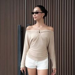 GOUT DE JUN Quần Shorts Denim Nữ Cạp Trễ ARLEN SHORT Quần Ngắn Chất Jean Đứng Form FGSA2605001